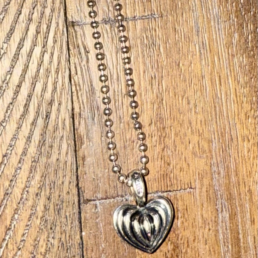 Lagos Silver Heart Pendant Necklace - Picture 4 of 5